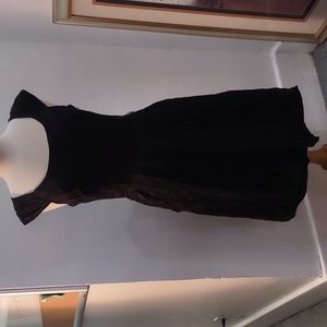 Black lace cap sleeve dress semi formal